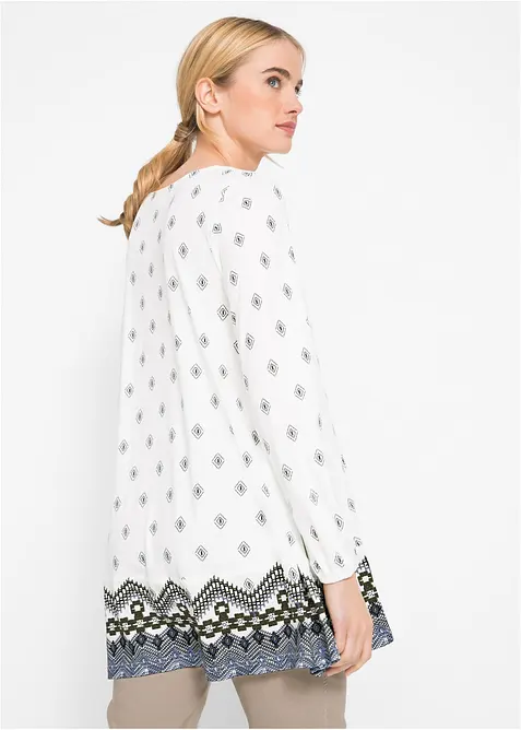 &Uacute;pletov&aacute; tunika ze směsi bavlny a visk&oacute;zy, bonprix