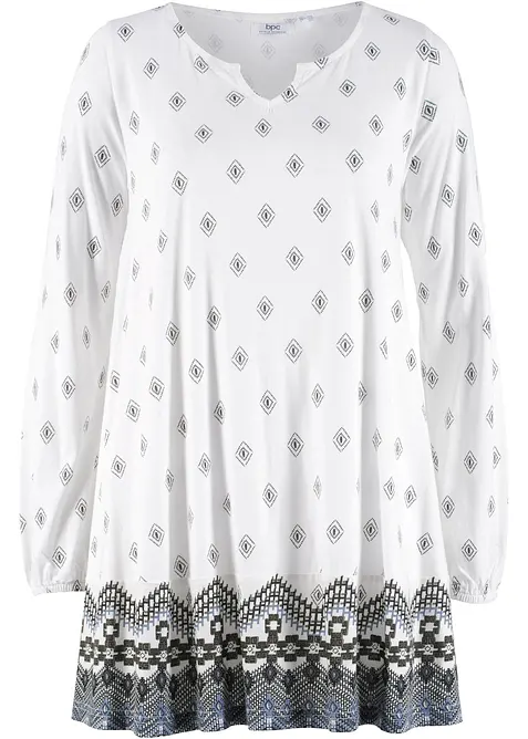 &Uacute;pletov&aacute; tunika ze směsi bavlny a visk&oacute;zy, bonprix