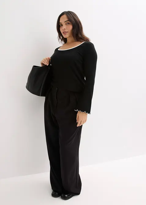 Žebrovan&eacute; tričko, bonprix