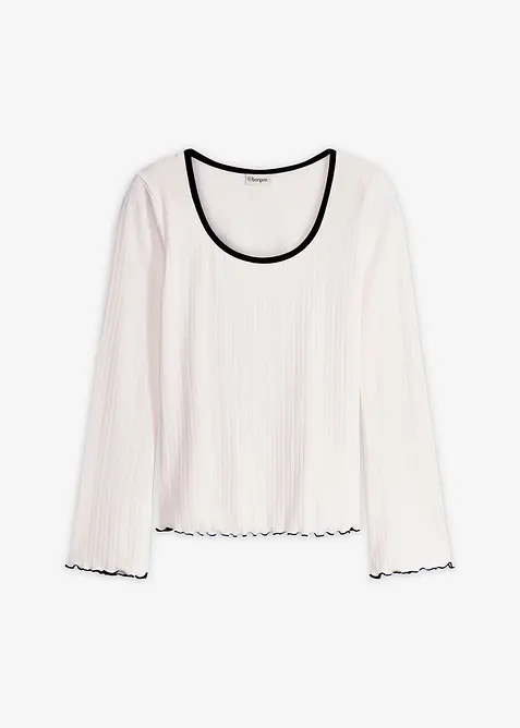 Žebrovan&eacute; tričko, bonprix