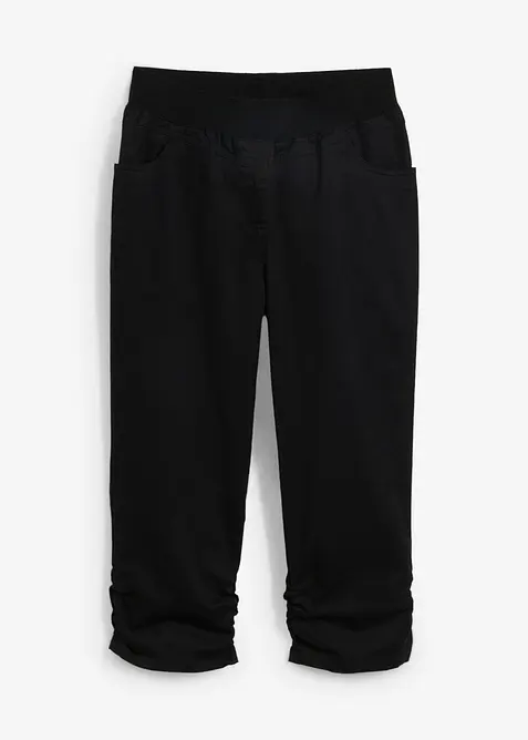 Capri kalhoty s pohodln&yacute;m pasem, z bavlněn&eacute; směsi, bonprix