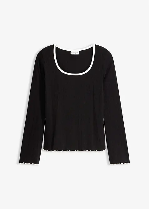 Žebrovan&eacute; tričko, bonprix