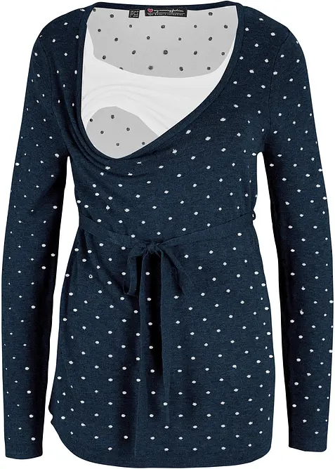 Těhotensk&yacute; a kojic&iacute; svetr 2 v 1, z jemn&eacute;ho &uacute;pletu, bonprix