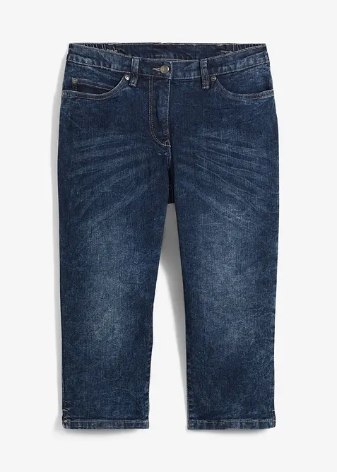 Strečov&eacute; dž&iacute;ny Straight, Mid Waist, bonprix