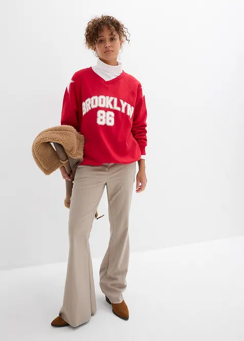 Oversize mikina z měkk&eacute; bavlněn&eacute; směsi, bonprix