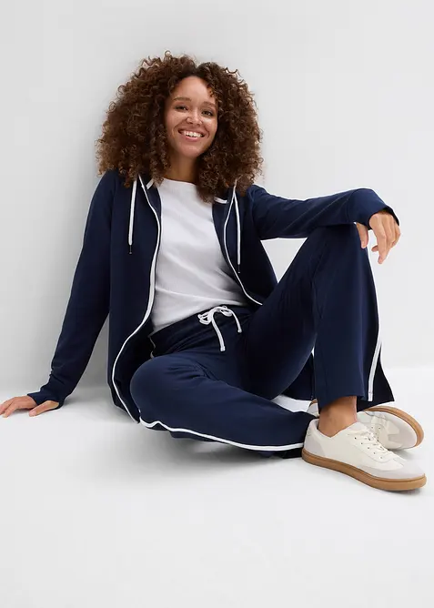 Strečov&aacute; joggingov&aacute; souprava z bavlny (2d&iacute;ln&aacute; souprava), bonprix