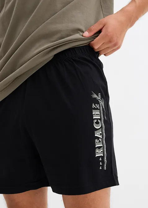 Kr&aacute;tk&eacute; pyžamo s měkkou bavlnou, bonprix