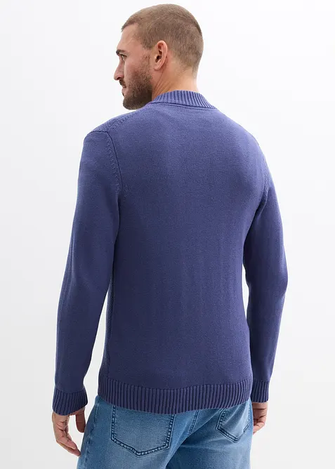 Rozep&iacute;nac&iacute; svetr z jemn&eacute; pleteniny z čist&eacute; bavlny, bonprix