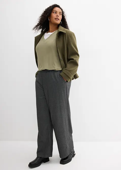 Tričko ze spl&yacute;vav&eacute; visk&oacute;zov&eacute; směsi, bonprix