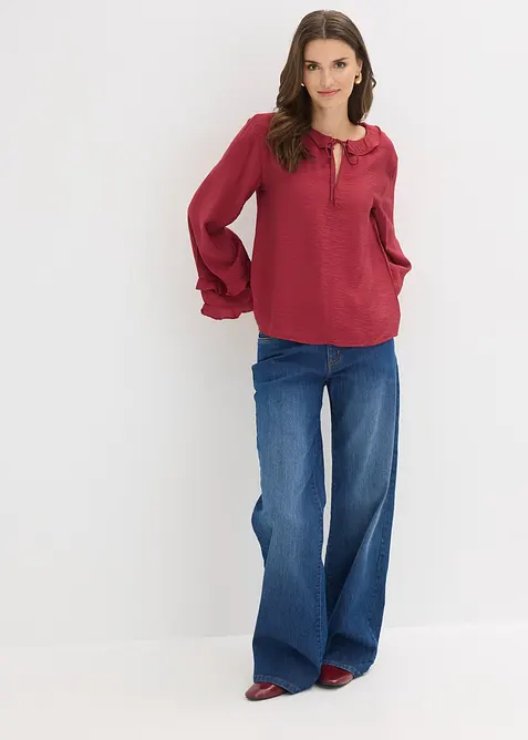 Tunika z jemn&eacute; visk&oacute;zov&eacute; směsi, bonprix