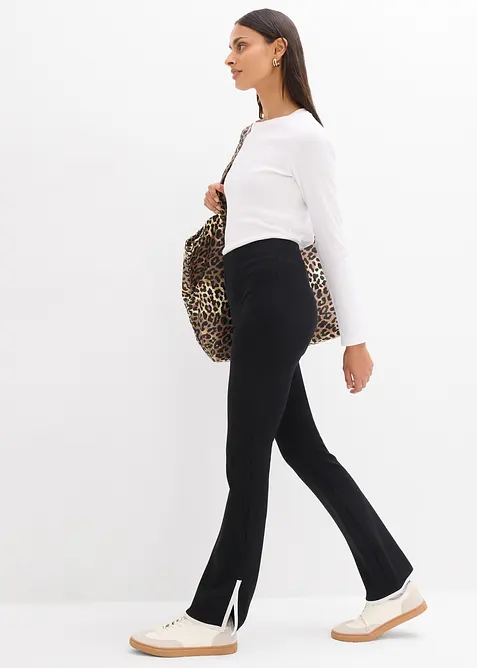 Kalhoty z Punto di Roma, s kontrastn&iacute;m rozparkem, bonprix