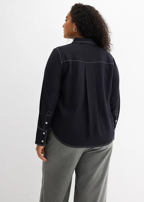 Halenka ze spl&yacute;vav&eacute; visk&oacute;zy, bonprix