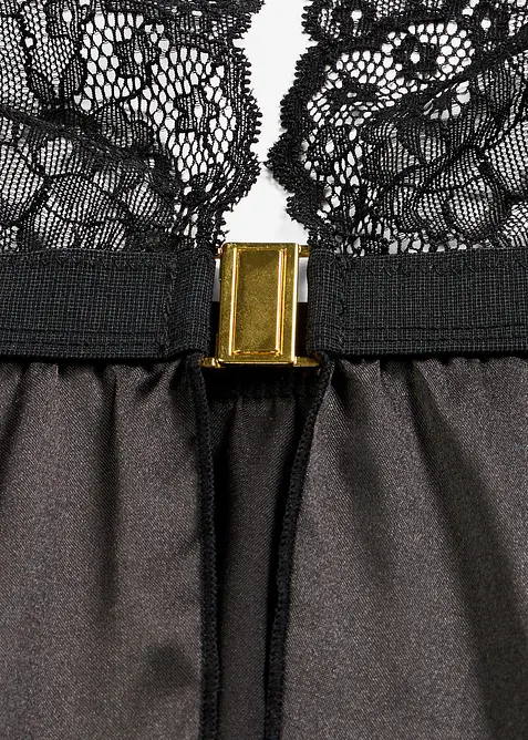 Babydoll a tanga (2d&iacute;ln&aacute; souprava), bonprix