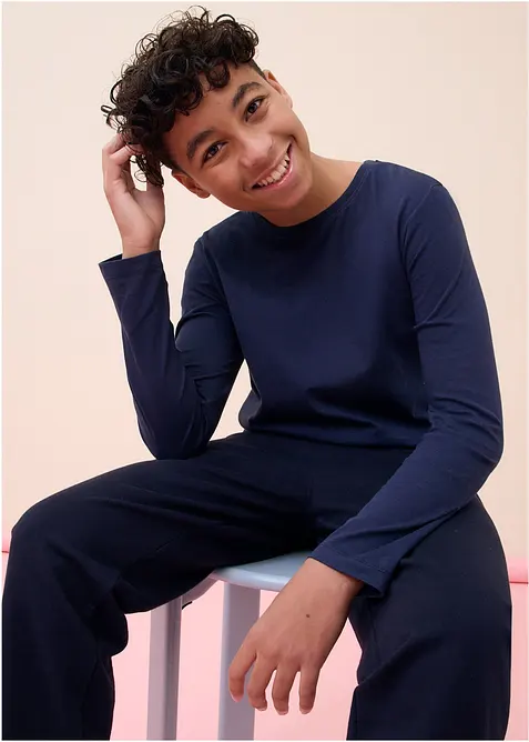 Tričko s dlouh&yacute;m ruk&aacute;vem, s organickou bavlnou (5 ks v balen&iacute;), bonprix