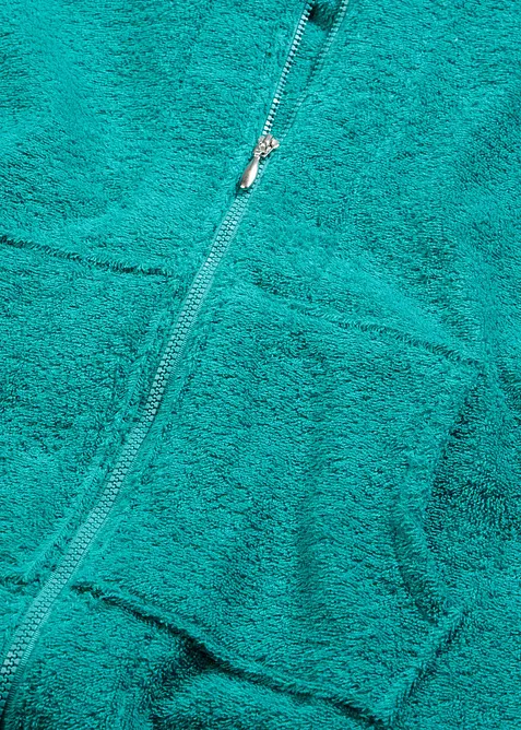 Frot&eacute; župan z organick&eacute; bavlny, se zipem, bonprix