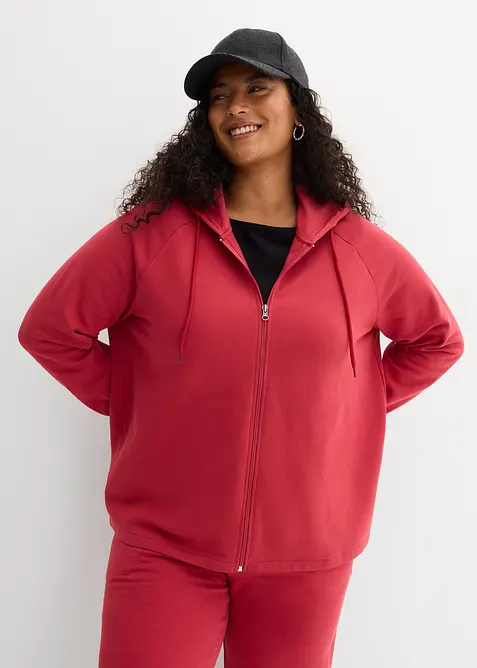 Mikina na zap&iacute;n&aacute;n&iacute;, z čist&eacute; organick&eacute; bavlny, bonprix