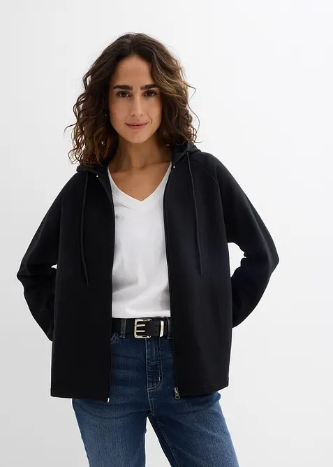 Mikina na zap&iacute;n&aacute;n&iacute;, z čist&eacute; organick&eacute; bavlny, bonprix