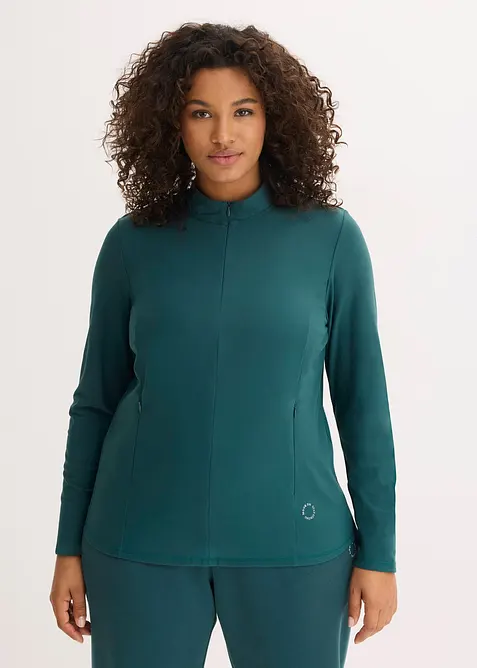 Termo funkčn&iacute; bunda s polovičn&iacute;m zipem, rychleschnouc&iacute;, bonprix