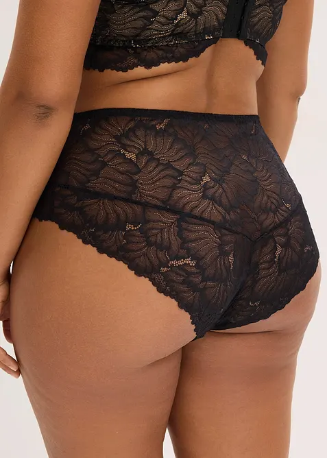 Bokov&eacute; maxikalhotky z jemn&eacute; krajky, bonprix