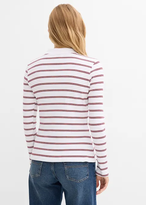 Žebrovan&eacute; p&oacute;lo tričko, bonprix