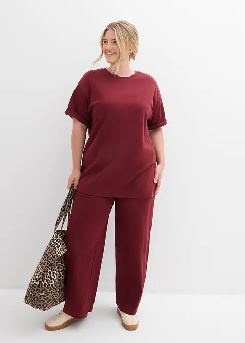 Žerzejov&eacute; kalhoty z interlocku, bonprix