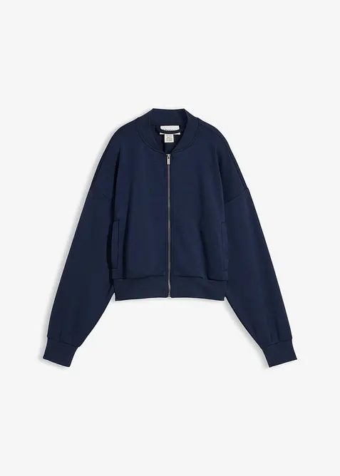 Bluzon z tepl&aacute;koviny z měkk&eacute; visk&oacute;zov&eacute; směsi, bonprix