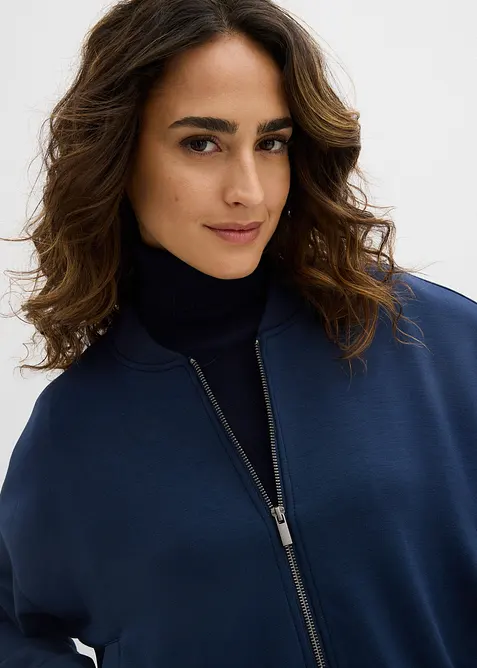 Bluzon z tepl&aacute;koviny z měkk&eacute; visk&oacute;zov&eacute; směsi, bonprix