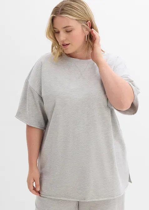 Dlouh&aacute; mikina z čist&eacute; bavlny, bonprix