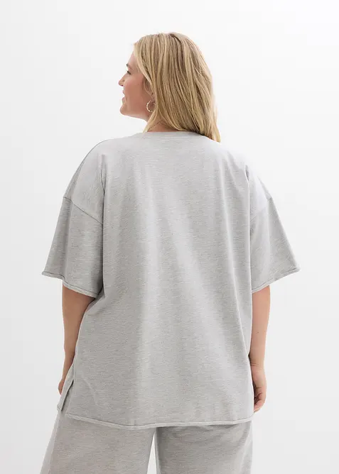 Dlouh&aacute; mikina z čist&eacute; bavlny, bonprix