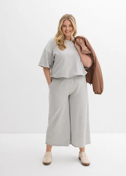 Tepl&aacute;kov&eacute; kalhoty z organick&eacute; bavlny, 7/8 d&eacute;lka, bonprix