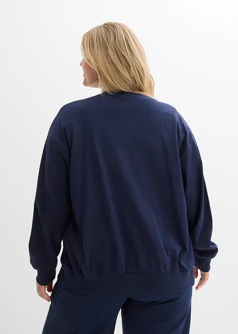 Mikina na zap&iacute;n&aacute;n&iacute; z čist&eacute; bavlny, bonprix