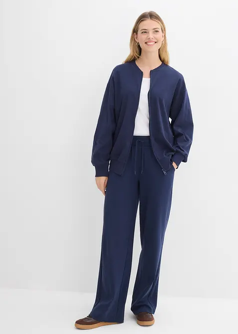 Mikina na zap&iacute;n&aacute;n&iacute; z čist&eacute; bavlny, bonprix