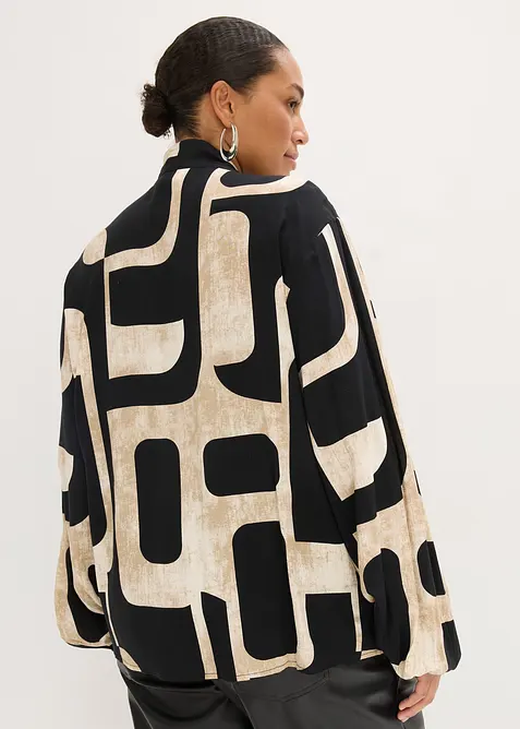 Halenka s vazačkou, ze spl&yacute;vav&eacute; visk&oacute;zy, bonprix