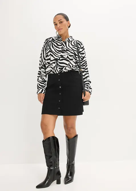 Halenka ze spl&yacute;vav&eacute; visk&oacute;zy, bonprix