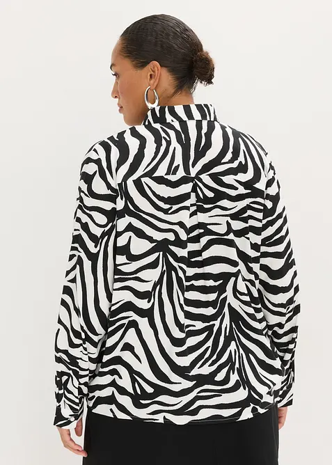 Halenka ze spl&yacute;vav&eacute; visk&oacute;zy, bonprix