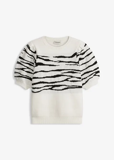 Svetr s nab&iacute;ran&yacute;mi ruk&aacute;vy, bonprix