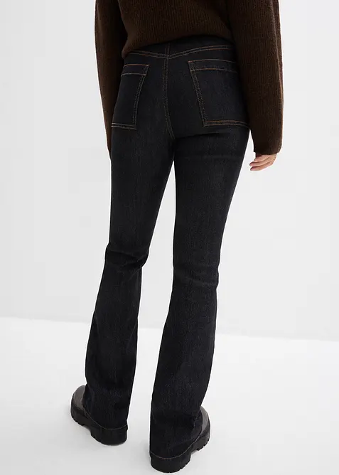 Dž&iacute;ny Bootcut, High Waist, pohodln&yacute; pas, bonprix