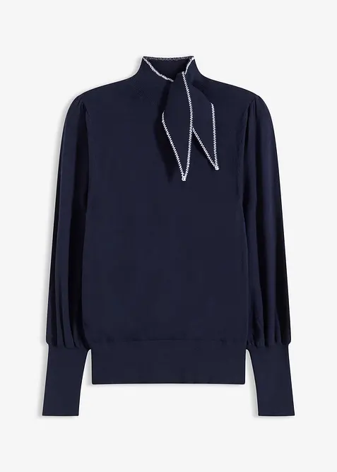 Svetr ze směsi s visk&oacute;zou, bonprix