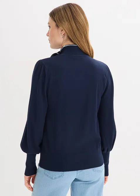 Svetr ze směsi s visk&oacute;zou, bonprix