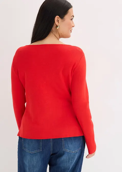 Pleten&yacute; kab&aacute;tek s &scaron;ůskem a dekorativn&iacute;mi knofl&iacute;ky, bonprix