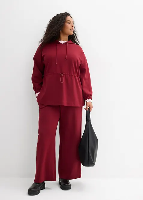 Dlouh&aacute; mikina z měkk&eacute;ho materi&aacute;lu scuba, bonprix