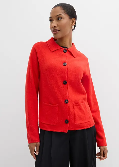 Pleten&yacute; kab&aacute;tek z visk&oacute;zov&eacute; směsi, bonprix