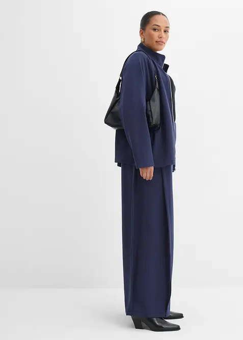 &Scaron;irok&eacute; kalhoty s postrann&iacute;m skladem, z modalov&eacute; směsi, bonprix