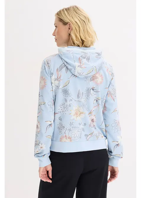 Mikina na zap&iacute;n&aacute;n&iacute;, s potiskem, bonprix