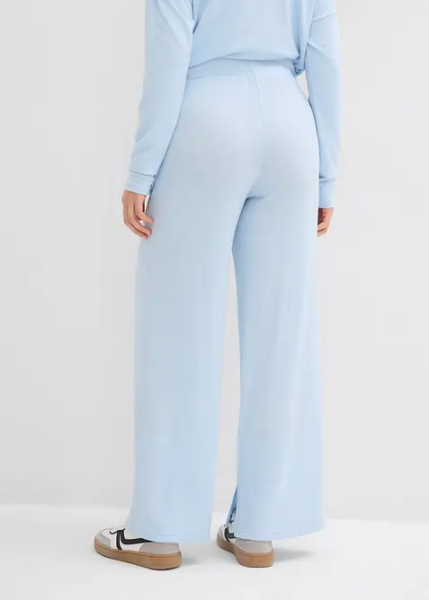 Žerzejov&eacute; kalhoty se vzhledem pleteniny, bonprix