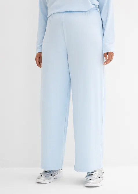 Žerzejov&eacute; kalhoty se vzhledem pleteniny, bonprix