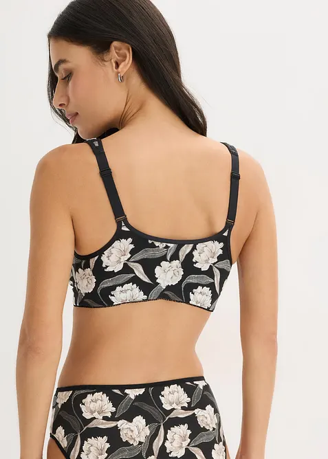 Podprsenka se zap&iacute;n&aacute;n&iacute;m vpředu, bez kostic, s organickou bavlnou (2 ks v balen&iacute;), bonprix