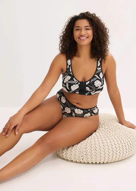 Podprsenka se zap&iacute;n&aacute;n&iacute;m vpředu, bez kostic, s organickou bavlnou (2 ks v balen&iacute;), bonprix