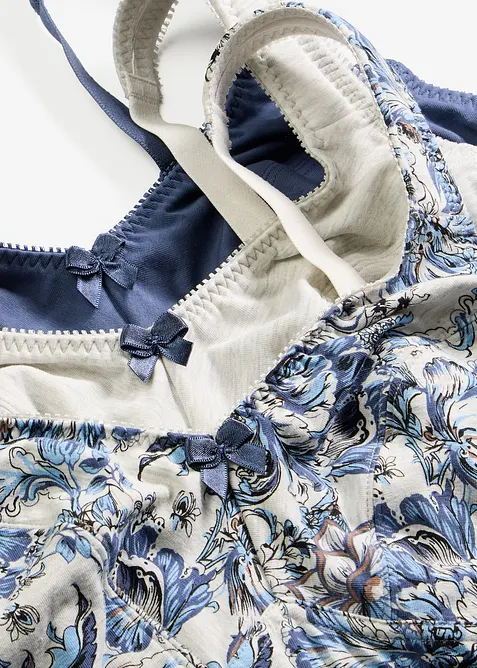 Podprsenka bez kostic, s organickou bavlnou (3 ks v balen&iacute;), bonprix