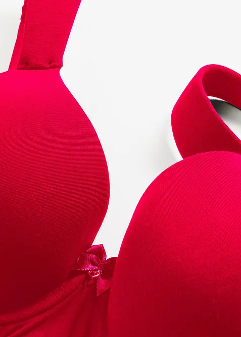 Vyztužen&aacute; podprsenka s kosticemi a krajkou (2 ks v balen&iacute;), bonprix